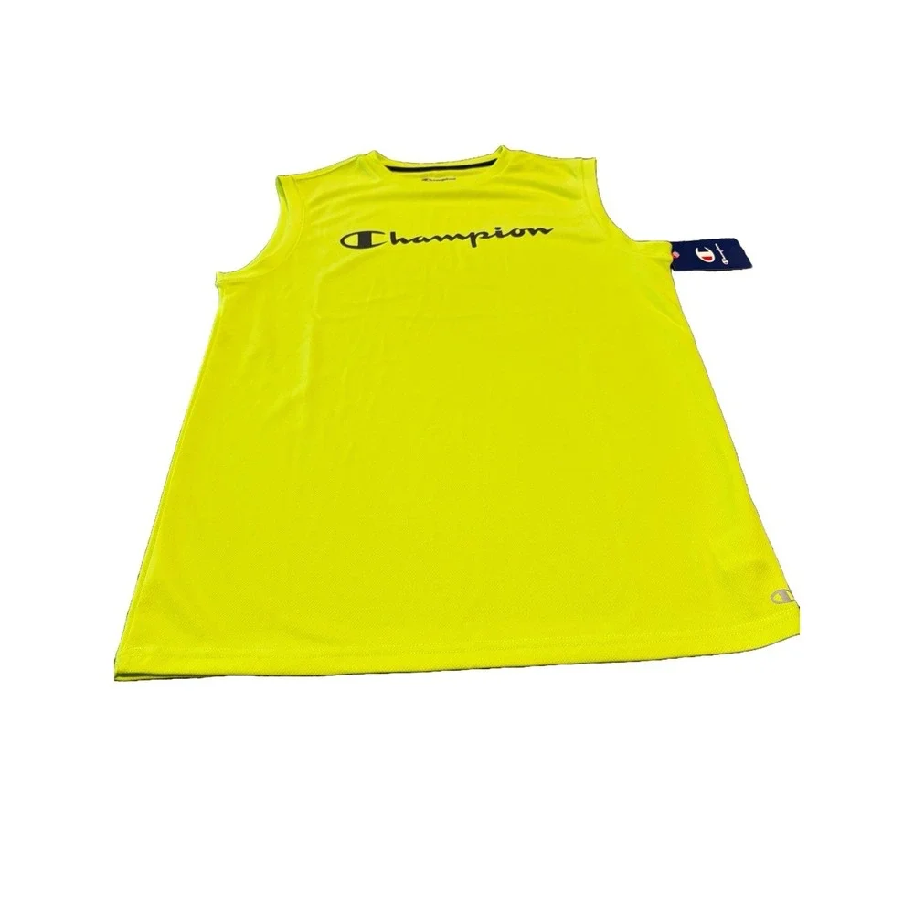 Champion Youth‎ XL Logo T-Shirt Assorted Colors 5-Pack (3 Short/2 Sleeveless)